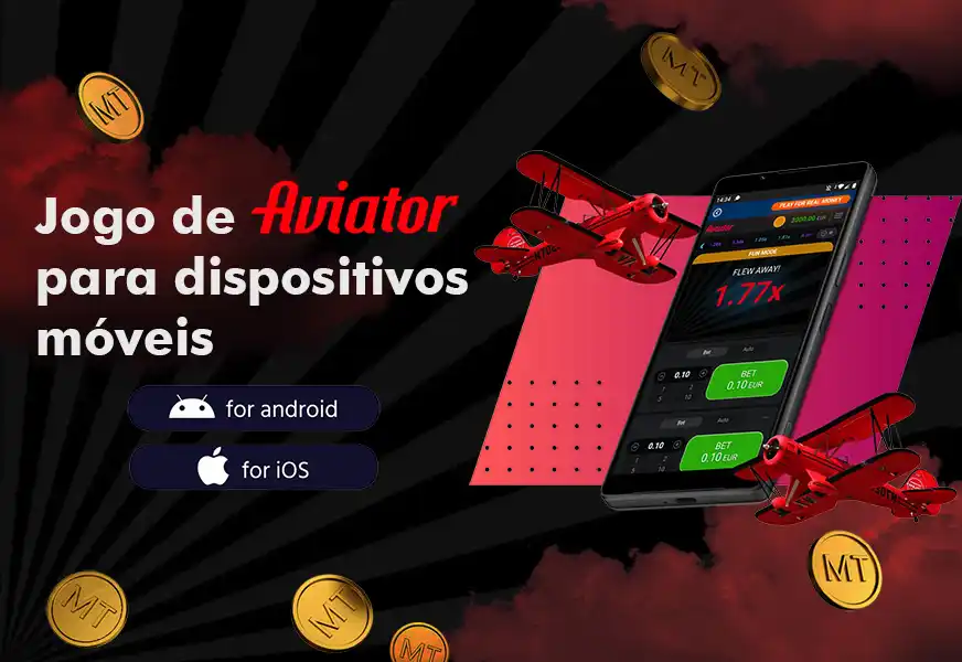 Jogo de Aviator para dispositivos móveis