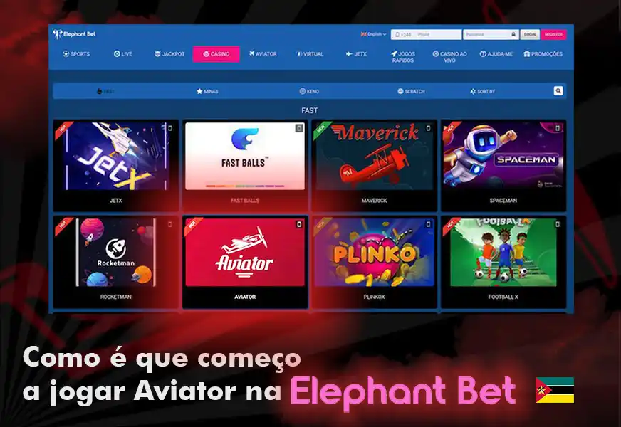 Como começar a jogar Aviator na Elephant Bet