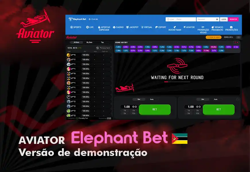 Versão de demonstração da Aviator elephant bet